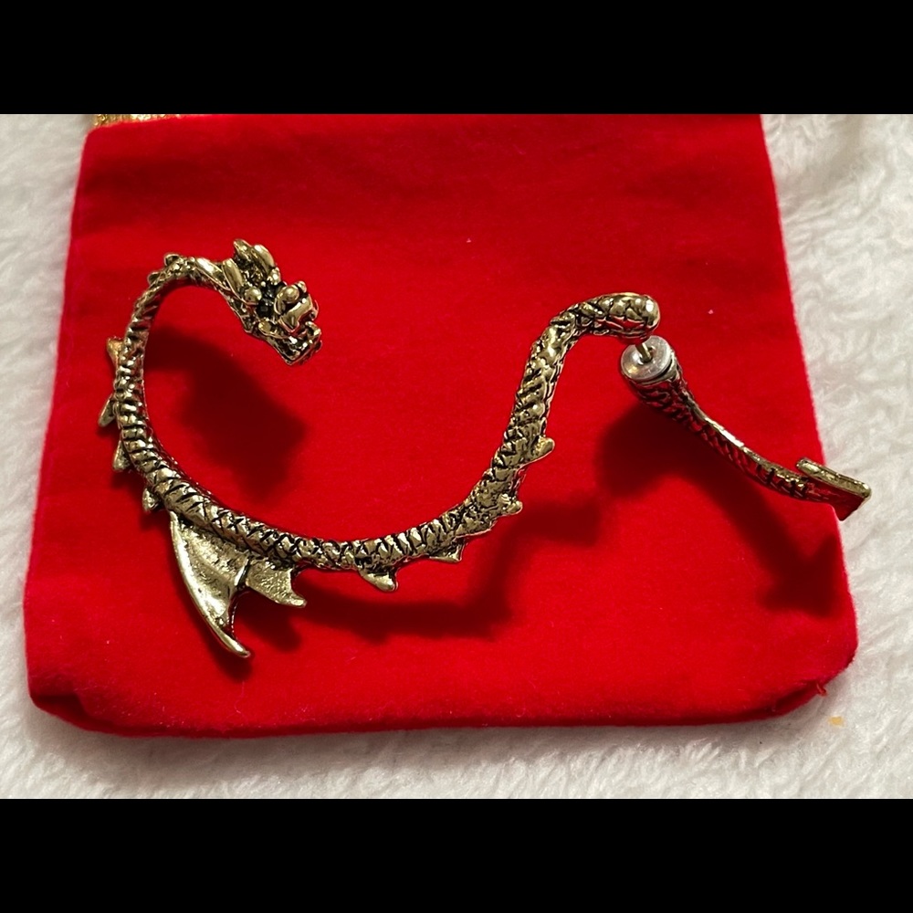 Vintage Brass Dragon Pin